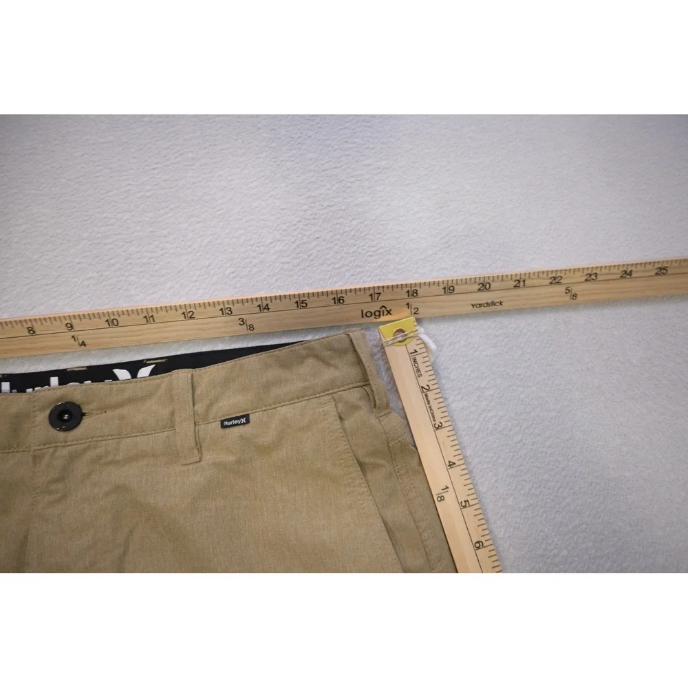 Hurley Phantom Hybrid Walk Shorts Mens 32 Khaki Golf Surf Stretch Excellent